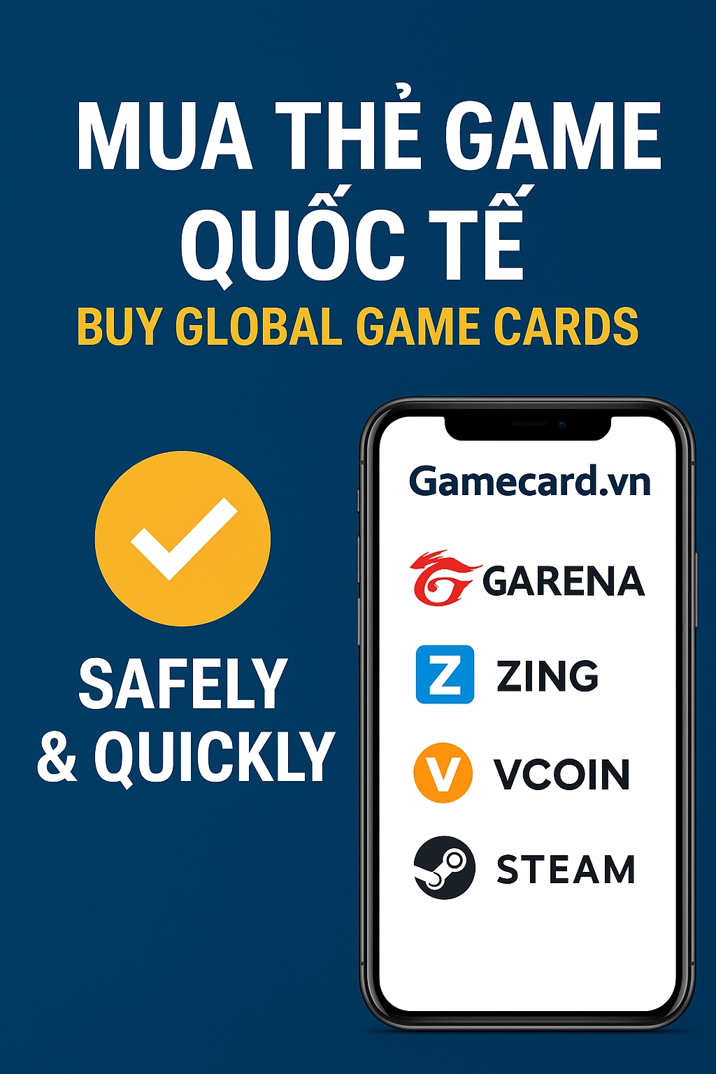 Buy Global Game Cards Safely & Quickly - Mua Thẻ Game Quốc Tế