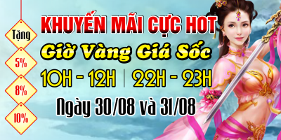 Khuyến Mãi Cực Hot - Giờ Vàng Giá Sốc