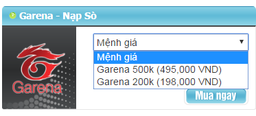 Nạp Sò Bằng Cách Mua Thẻ Garena Rất Nhanh Chóng Và Tiết Kiệm