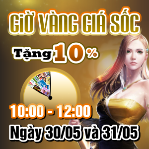 Mua thẻ BIT giờ vàng nhận khuyến mãi sốc