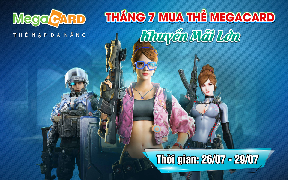 Tháng 7 Mua Thẻ Megacard Khuyến Mãi Lớn