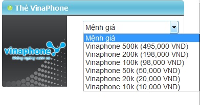 Mua thẻ Vinaphone khi ở Mỹ