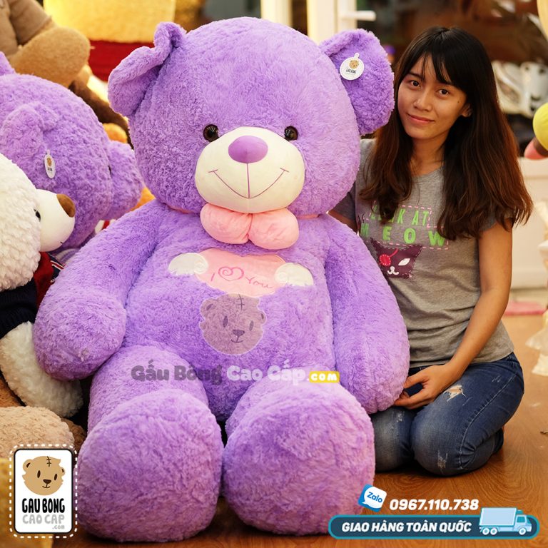 Gấu Teddy Angel Tím