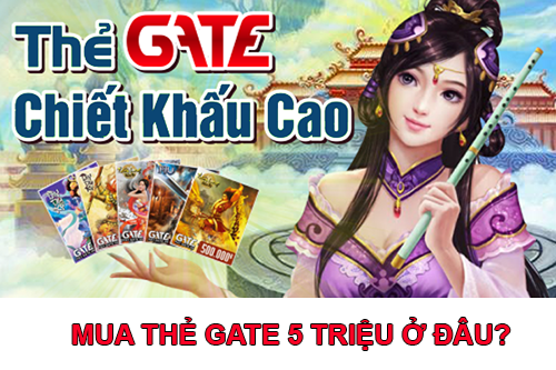 Mua thẻ Gate 5 triệu chiết khấu cao ở Mỹ nhanh chóng